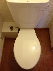 Toilet. Floor plan is slightly different due to the room. 