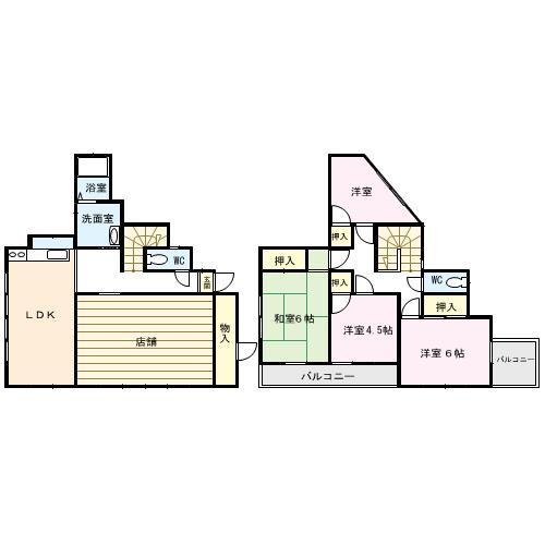 Floor plan. 9.8 million yen, 5LDK + S (storeroom), Land area 78.27 sq m , Building area 104.55 sq m