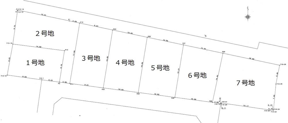 Compartment figure. Land price 9.8 million yen, Land area 136.05 sq m