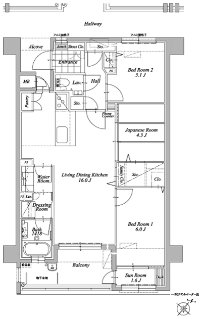 Floor: 3LDK + Sun Room, the occupied area: 73.82 sq m, Price: 24.4 million yen ・ 24.6 million yen