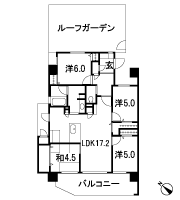 Floor: 4LDK + roof garden, the area occupied: 86.94 sq m, Price: 29.7 million yen