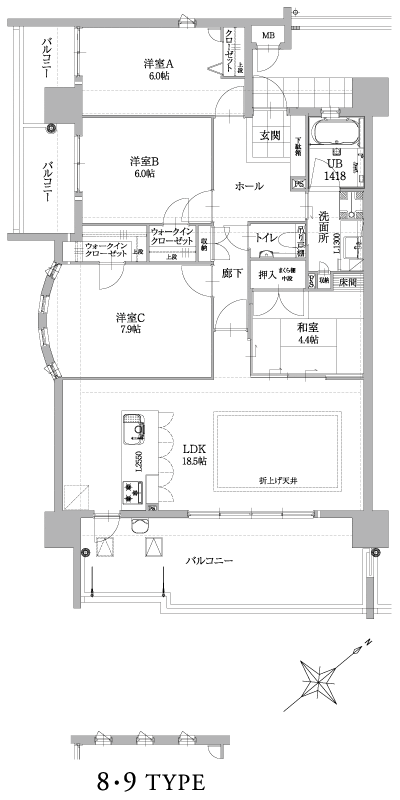 Floor: 4LDK, occupied area: 94.65 sq m, Price: 28,610,000 yen ~ 31,380,000 yen