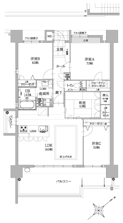 Floor: 4LDK, occupied area: 84 sq m, Price: 24.5 million yen ~ 25,120,000 yen