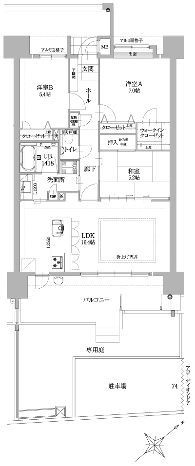 Floor: 3LDK, occupied area: 78.75 sq m, Price: 22,040,000 yen