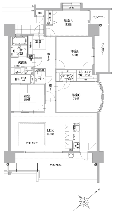 Floor: 4LDK, occupied area: 91.75 sq m, Price: 26,860,000 yen ~ 27,790,000 yen