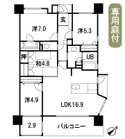 Floor: 4LDK + Sun Room, the occupied area: 89.83 sq m, Price: 25,830,000 yen