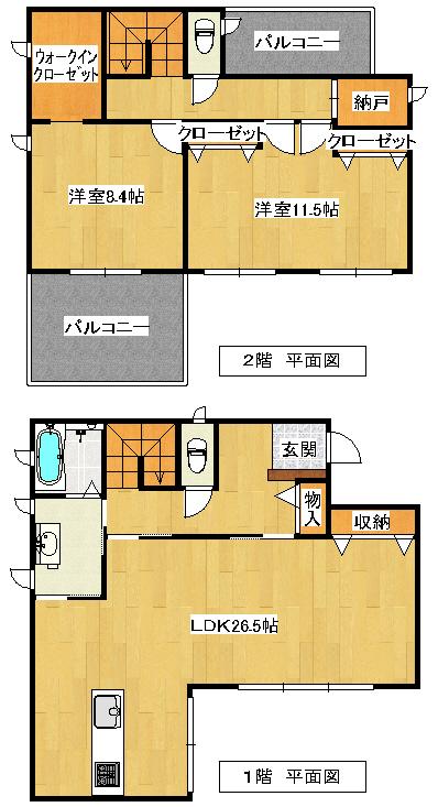 Floor plan. 29 million yen, 3LDK + S (storeroom), Land area 225.3 sq m , Building area 129.88 sq m