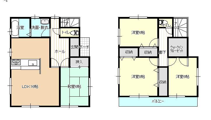 Floor plan. 19,980,000 yen, 4LDK, Land area 165.35 sq m , Building area 105.99 sq m   ■ You can same day guidance