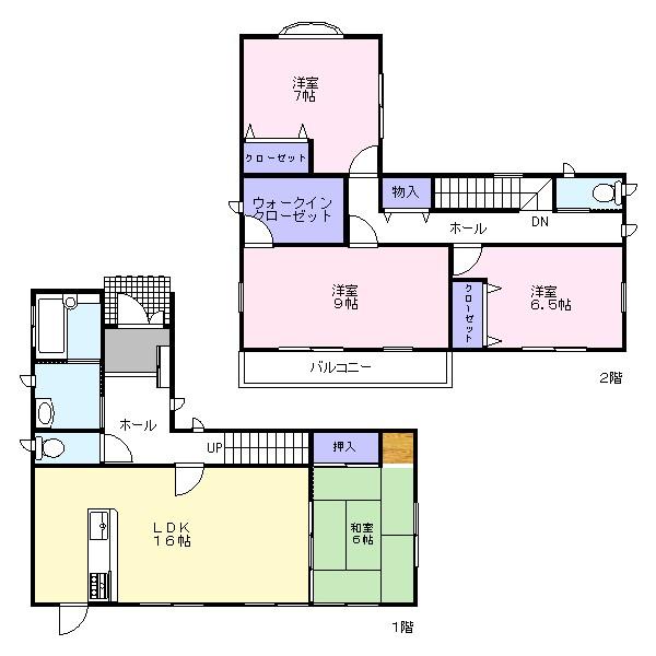 23.5 million yen, 4LDK, Land area 157.81 sq m , Building area 115.92 sq m all room 6 quires more! Storage capacity is also excellent with a wide walk-in closet with also enter closet on the second floor