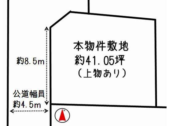 Compartment figure. Land price 6.2 million yen, Land area 135.72 sq m