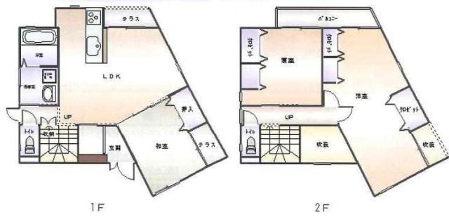 Floor plan. 24,800,000 yen, 3LDK, Land area 197.06 sq m , Building area 106.57 sq m