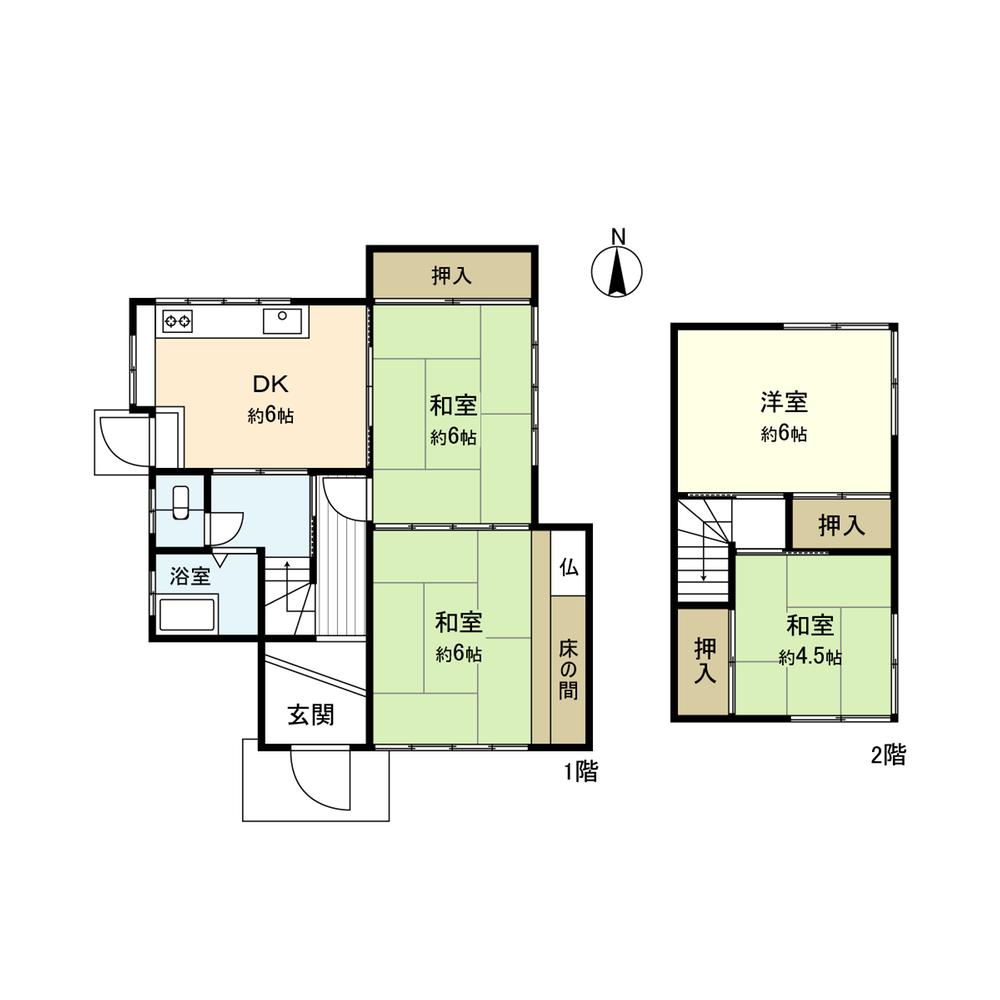 Floor plan. 11 million yen, 4DK, Land area 141.16 sq m , Building area 79.01 sq m
