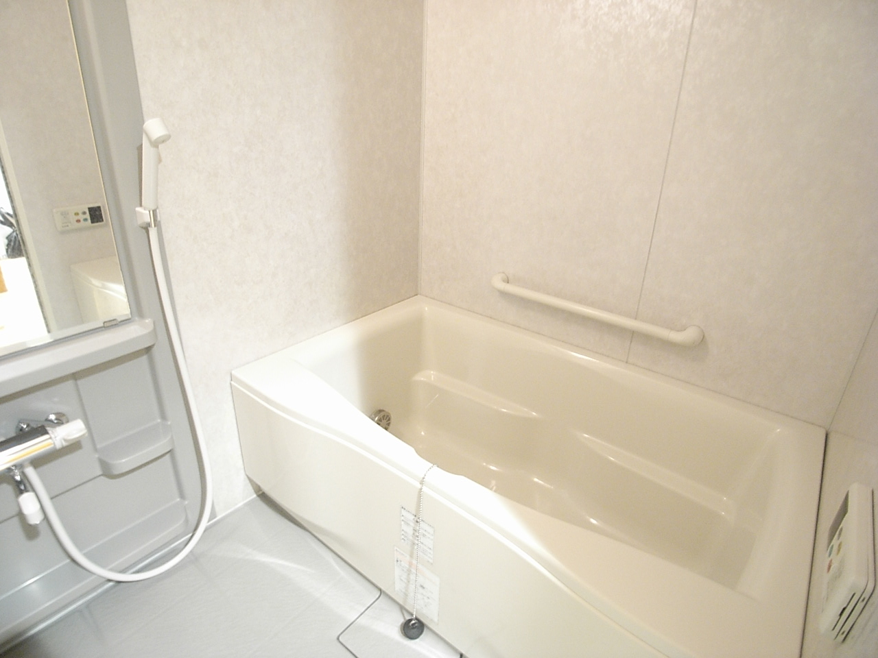 Bath. Use a good floor of drainage