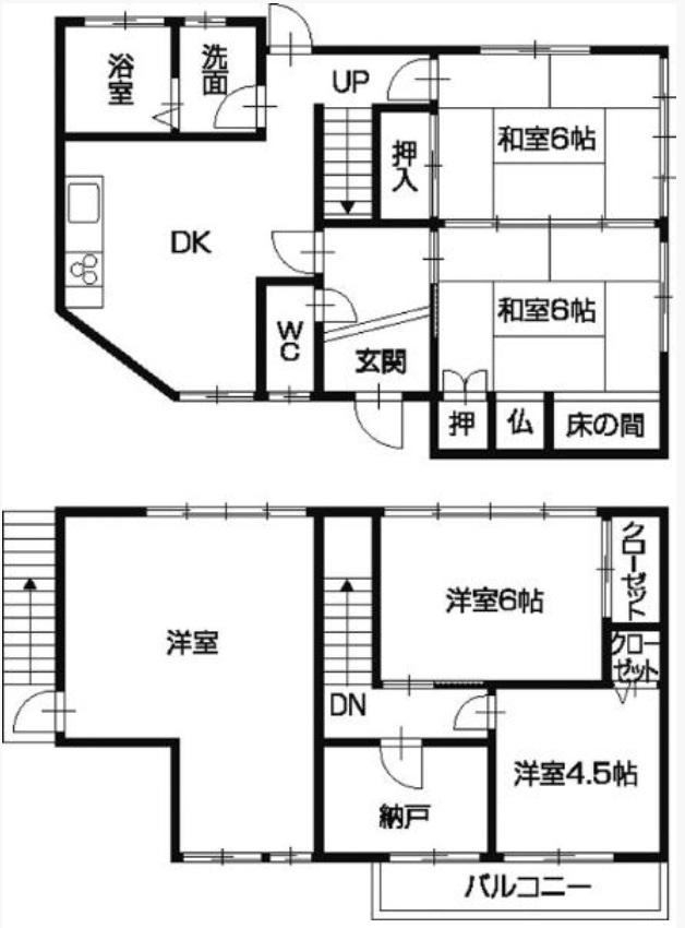 Floor plan. 13.8 million yen, 5DK + S (storeroom), Land area 111.09 sq m , Building area 105.24 sq m