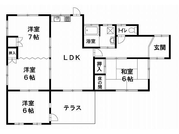 Floor plan. 11.7 million yen, 4LDK, Land area 189.22 sq m , Building area 66.66 sq m