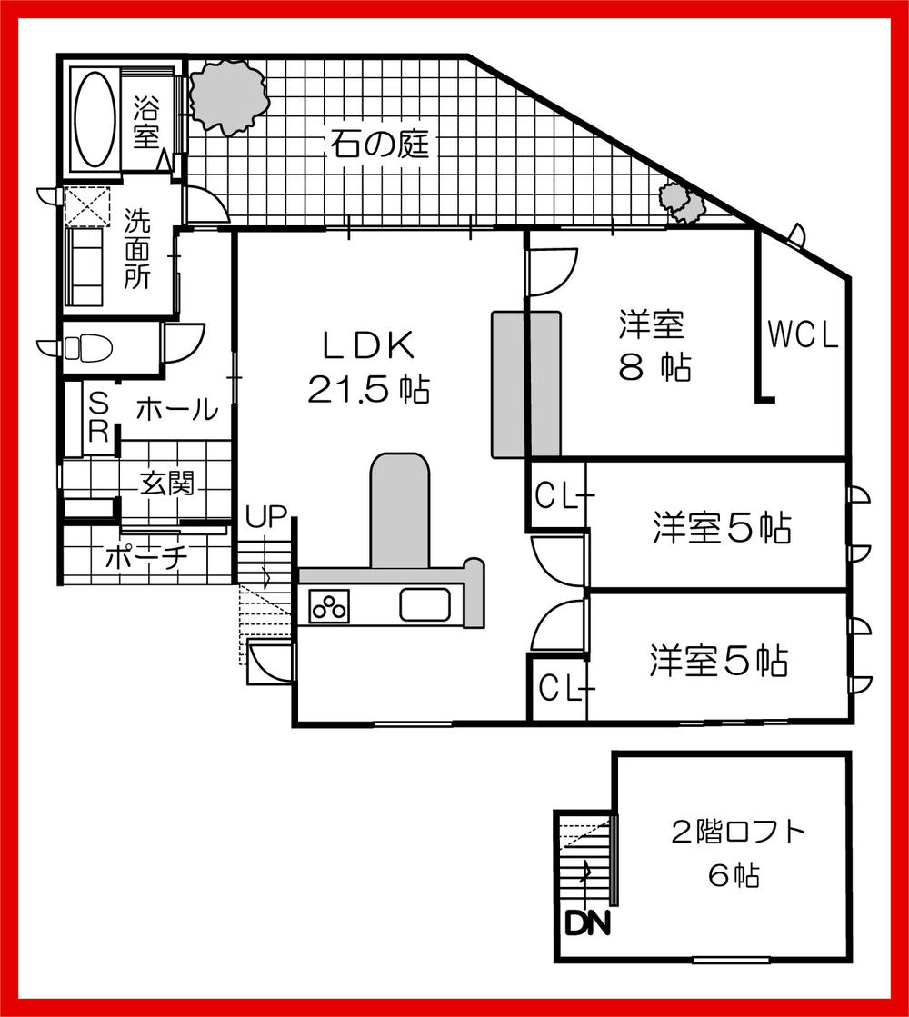 Floor plan. 33,800,000 yen, 3LDK, Land area 185.92 sq m , Building area 102.68 sq m