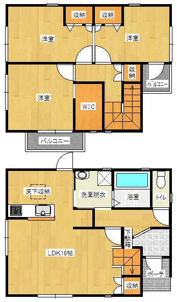 Floor plan. 17,900,000 yen, 3LDK, Land area 99.85 sq m , Building area 84.85 sq m