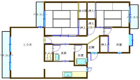 Floor plan. 3LDK, Price 7.8 million yen, Occupied area 82.35 sq m