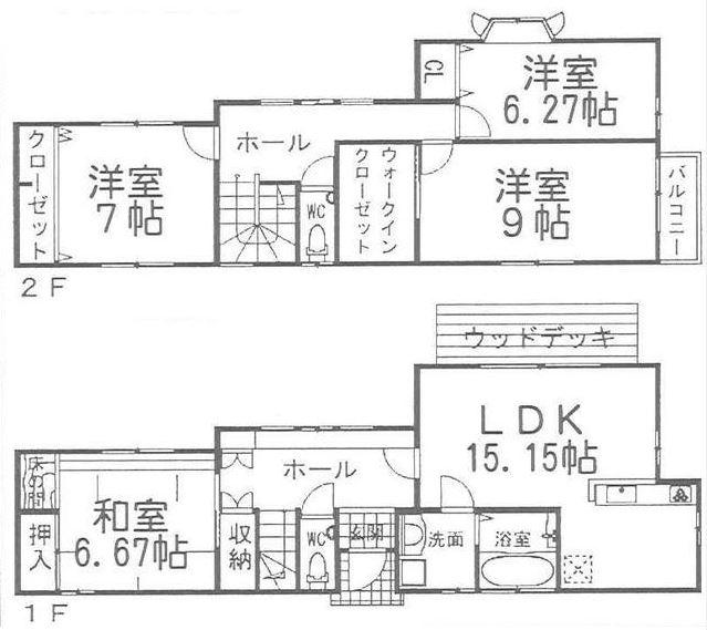 Floor plan. 27,800,000 yen, 4LDK + S (storeroom), Land area 212.92 sq m , Building area 119.23 sq m
