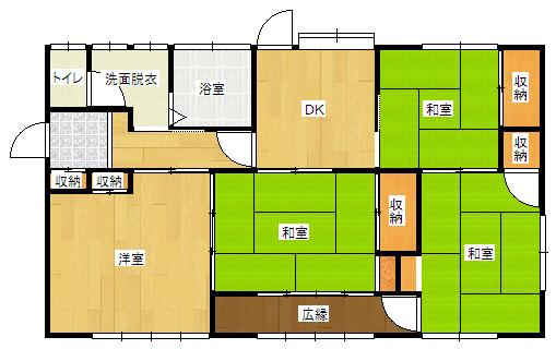 Floor plan. 14 million yen, 4DK, Land area 277.1 sq m , Building area 69.56 sq m