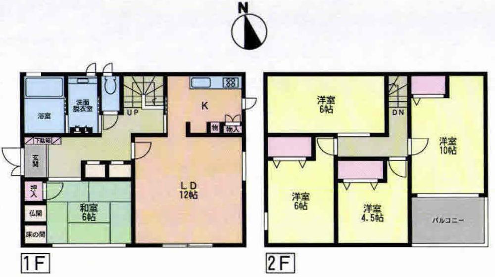 Floor plan. 26,800,000 yen, 5LDK, Land area 192.34 sq m , Building area 127.77 sq m