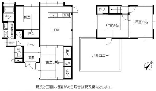 Floor plan. 11.8 million yen, 4LDK, Land area 134.66 sq m , Building area 84.48 sq m