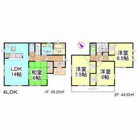 Floor plan. 20.8 million yen, 4LDK, Land area 154.68 sq m , Building area 94.77 sq m