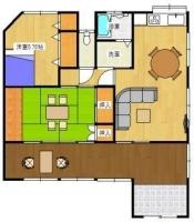 Floor plan. 15.8 million yen, 2LDK, Land area 201.55 sq m , Building area 88.47 sq m