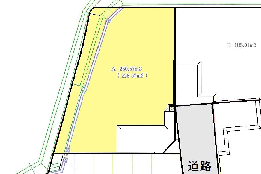 Compartment figure. Land price 9 million yen, Land area 250.57 sq m