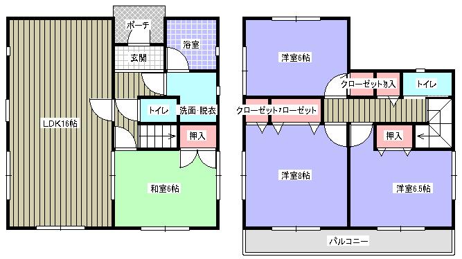 Floor plan. 22,800,000 yen, 4LDK, Land area 138.95 sq m , Building area 95.58 sq m