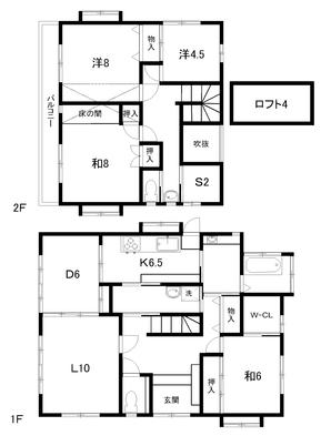Floor plan. 31,800,000 yen, 4LDK + S (storeroom), Land area 311.1 sq m , Building area 155.98 sq m