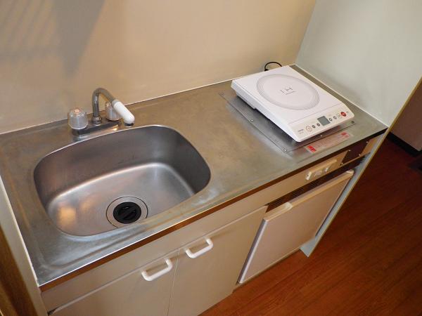 Kitchen. IH is equipped with stove. 