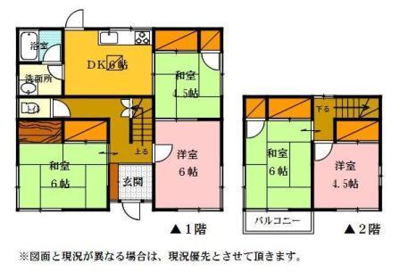 Floor plan. 12 million yen, 5DK, Land area 275.44 sq m , Building area 102.71 sq m