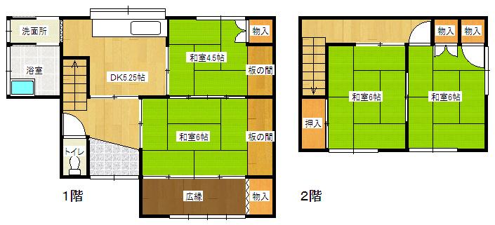 Floor plan. 3.5 million yen, 4DK, Land area 113.19 sq m , Building area 89.87 sq m