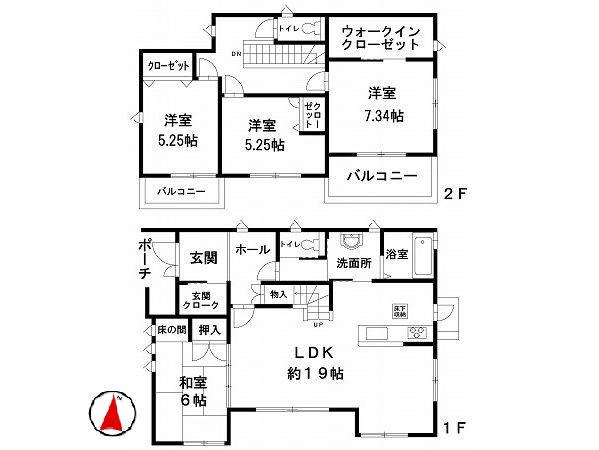 Floor plan. 26,800,000 yen, 4LDK, Land area 355.82 sq m , Building area 116.13 sq m