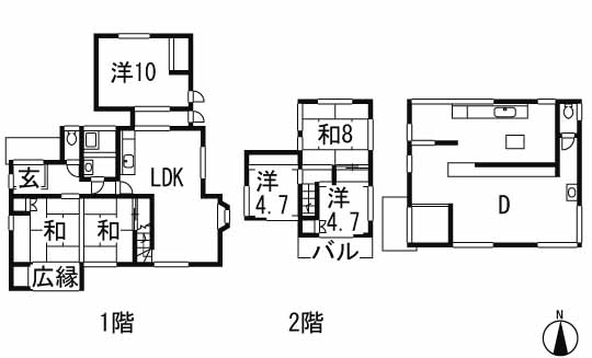 Floor plan. 28 million yen, 6LDK, Land area 908.42 sq m , Building area 106.8 sq m