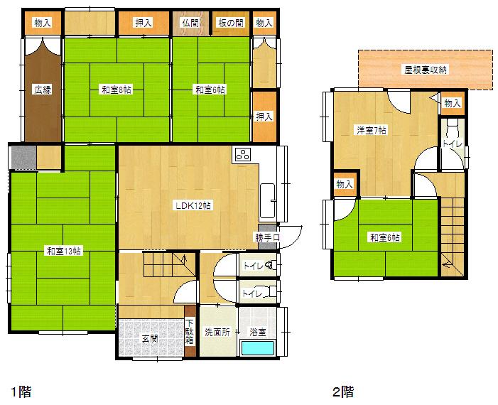 Floor plan. 22.5 million yen, 5LDK, Land area 362.74 sq m , Building area 146.26 sq m