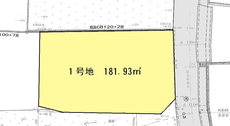 Compartment figure. Land price 10.2 million yen, Land area 184.06 sq m