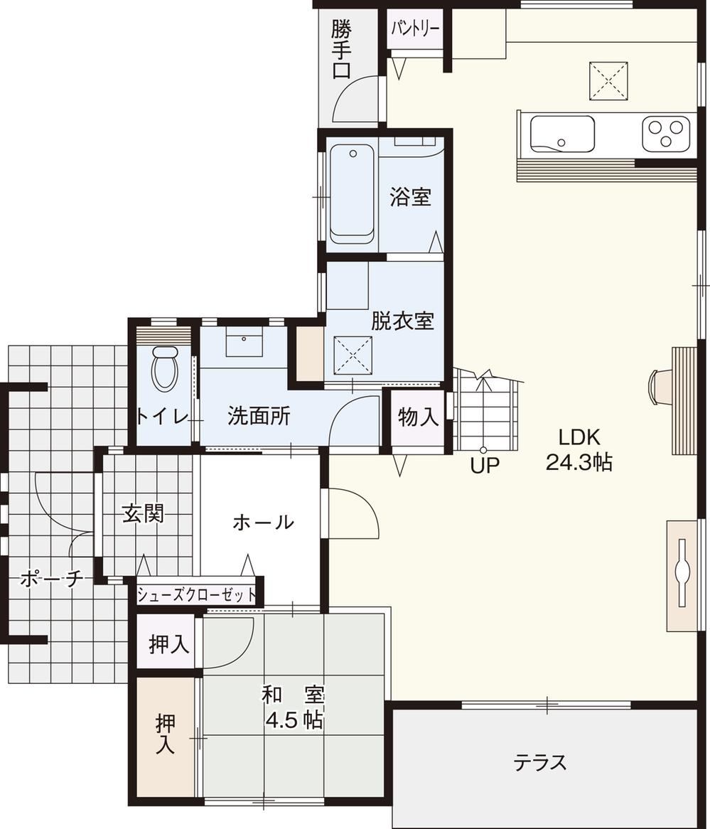 Floor plan. 37,960,000 yen, 4LDK, Land area 232.14 sq m , Building area 130.01 sq m 1 floor