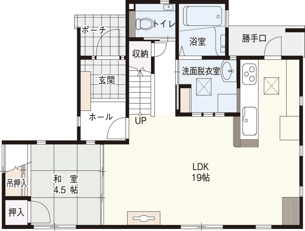 Floor plan. 30,800,000 yen, 4LDK, Land area 214.97 sq m , Building area 109.3 sq m 1 floor