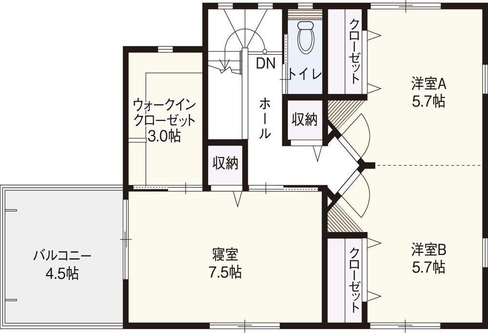 Floor plan. 30,800,000 yen, 4LDK, Land area 214.97 sq m , Building area 109.3 sq m 2 floor