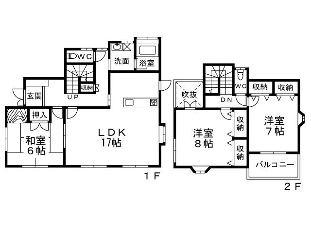 Floor plan. 19,800,000 yen, 3LDK, Land area 189.44 sq m , Building area 106.81 sq m