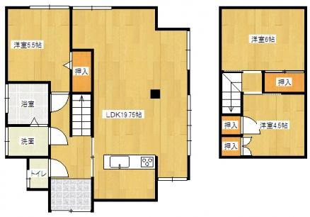 Floor plan. 14.8 million yen, 3LDK, Land area 146.6 sq m , Building area 84.15 sq m