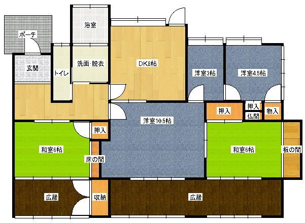 Floor plan. 9 million yen, 4LDK, Land area 413 sq m , Building area 103.78 sq m