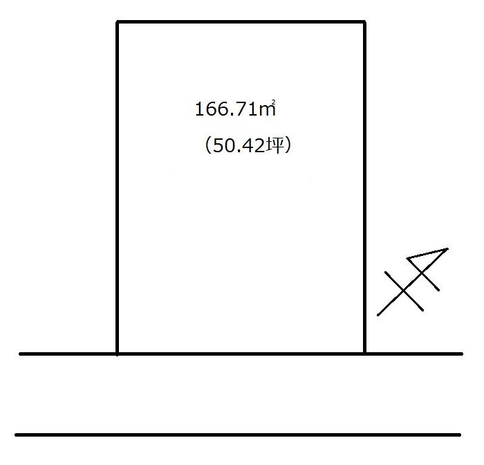 Compartment figure. Land price 12 million yen, Land area 166.71 sq m