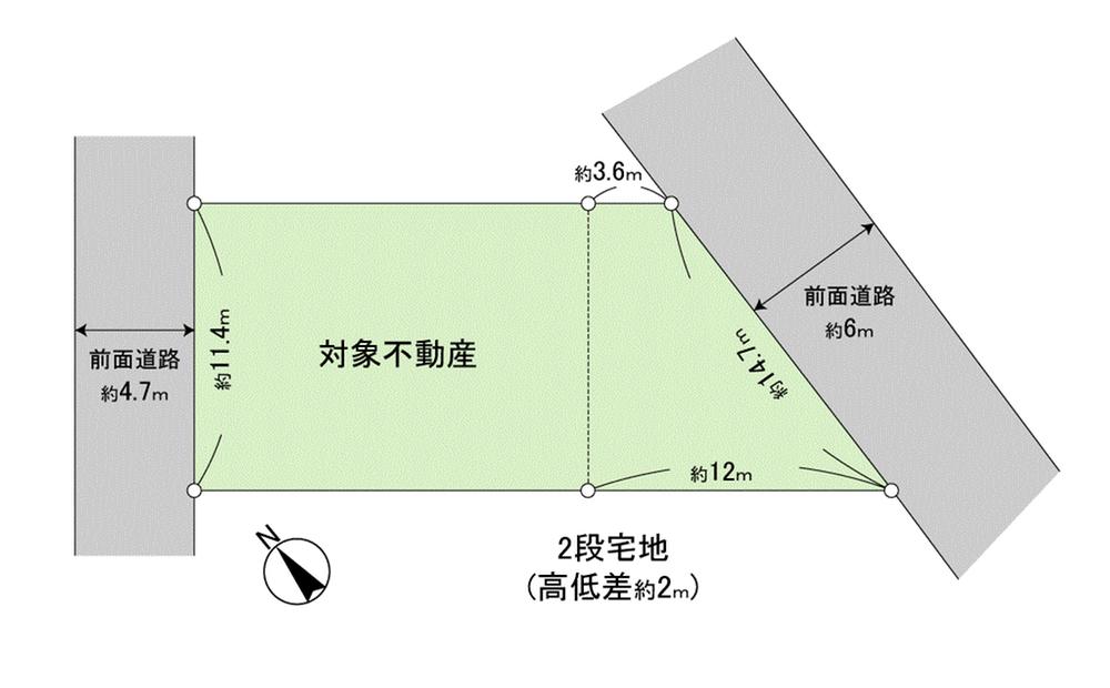 Compartment figure. Land price 12.5 million yen, Land area 274.79 sq m