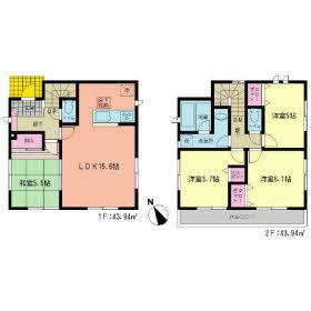 Floor plan. 16.8 million yen, 4LDK, Land area 104.96 sq m , Building area 87.88 sq m