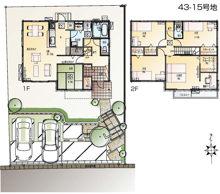 Floor plan.  [52-14 No. land] So we have drawn on the basis of the Plan view] drawings, Plan and the outer structure ・ Planting, such as might actually differ slightly from. Also, furniture ・ bicycle ・ Car, etc. are not included in the price.