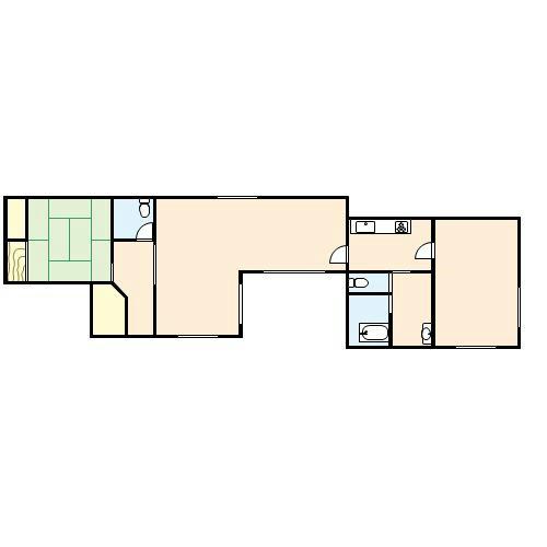 Floor plan. 13.5 million yen, 3DK, Land area 300 sq m , Building area 106.2 sq m