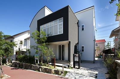 Building plan example (exterior photos). Custom home ・ Example of construction